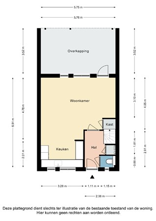 Plattegrond - Wackersstraat 26, 6471 KA Eygelshoven - Wackersstraat 26 Eygelshoven - Begane grond 2D.jpg